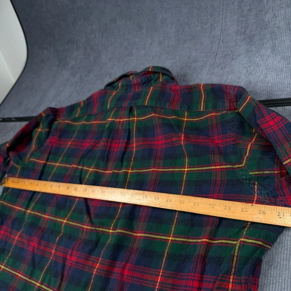 Vintage Polo Ralph Lauren shirt Mens Plaid Long Sleeve Button Down 2XL - Picture 5 of 6